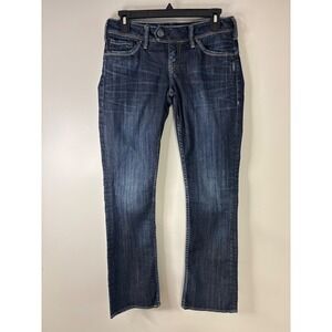 Silver Jeans Co Tuesday Bootcut Jeans Dark Wash Size 16 1/2